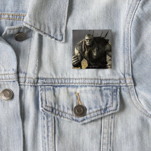 Badge Carré 5 Cm Grundy (En situation)