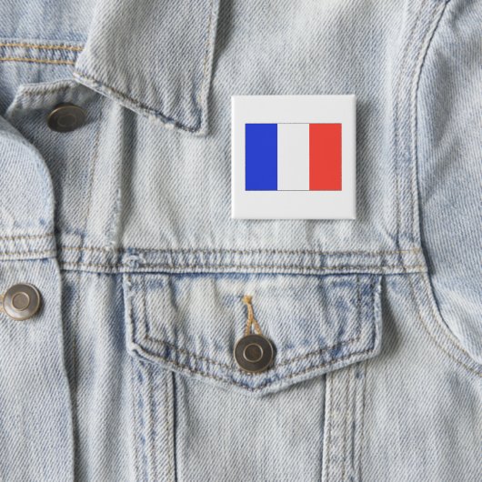 Badge Carré 5 Cm Guadaloupe (En situation)