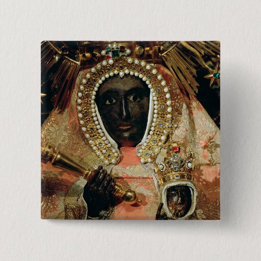Badge Carré 5 Cm Guadalupe Madonna (Devant)