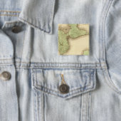 Badge Carré 5 Cm Guadeloupe (En situation)
