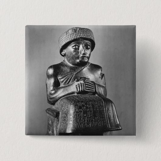 Badge Carré 5 Cm Gudea, prince de Lagash (Devant)