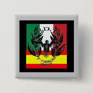 Badge Carré 5 Cm Guerre civile espagnole de groupe volontaire