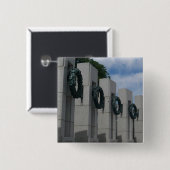 Badge Carré 5 Cm Guerres commémoratives I de la Seconde Guerre mond (Devant & derrière)