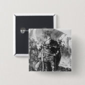 Badge Carré 5 Cm Guerrier de Viking (Devant & derrière)