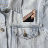 Badge Carré 5 Cm Guitare cool (En situation)