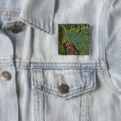 Badge Carré 5 Cm Guitariste Birthday (En situation)