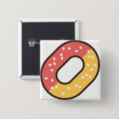 Badge Carré 5 Cm gummy (Devant & derrière)