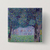 Badge Carré 5 Cm Gustav Klimt - Ferme en Haute-Autriche (Devant)