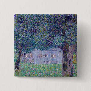 Badge Carré 5 Cm Gustav Klimt - Ferme en Haute-Autriche