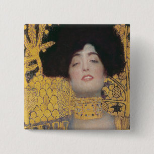 Badge Carré 5 Cm Gustav Klimt   Judith