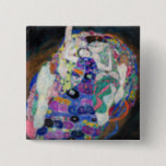 Badge Carré 5 Cm Gustav Klimt - La Vierge<br><div class="desc">La Vierge / Le Maiden - Gustav Klimt,  Huile sur toile,  1913</div>