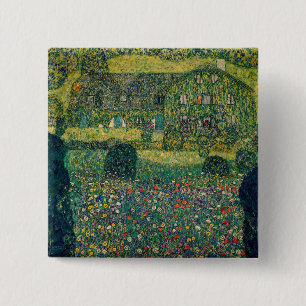 Badge Carré 5 Cm Gustav Klimt - Maison de campagne près de l'Atters