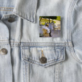 Badge Carré 5 Cm Gustave Caillebotte - Les Orangers (En situation)