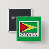 Badge Carré 5 Cm Guyana (Devant & derrière)