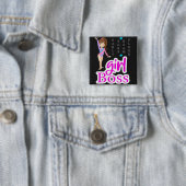 Badge Carré 5 Cm Gymnastique fille Boss (En situation)