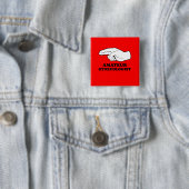 Badge Carré 5 Cm Gyno amateur (En situation)