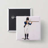 Badge Carré 5 Cm Hackney offrent, plaquent 49 'des volontaires (Devant & derrière)