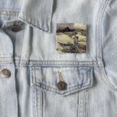 Badge Carré 5 Cm Hagar et Ishmael (En situation)