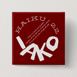BADGE CARRÉ 5 CM HAIKU 22