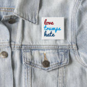 Badge Carré 5 Cm Haine d'atouts d'amour (En situation)