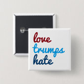 Badge Carré 5 Cm Haine d'atouts d'amour (Devant & derrière)