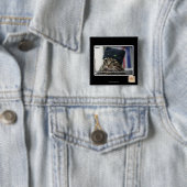 Badge Carré 5 Cm Halètement ! (En situation)