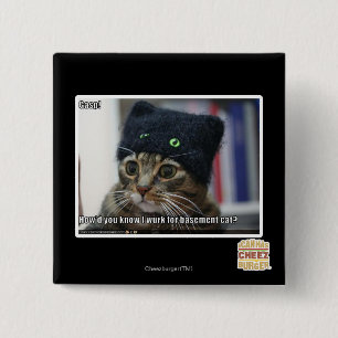 Badge Carré 5 Cm Halètement !