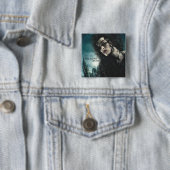 Badge Carré 5 Cm Hallows - Bellatrix Lestrange 2 (En situation)