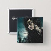 Badge Carré 5 Cm Hallows - Bellatrix Lestrange 2 (Devant & derrière)