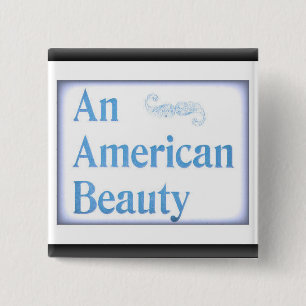 Badge Carré 5 Cm HAMbWG - Button - American Beauty
