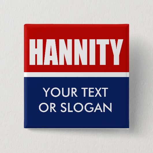 BADGE CARRÉ 5 CM HANNITY 2012 (Devant)