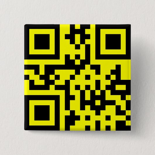 Badge Carré 5 Cm ☺ Happy Face Smiling Emoji -- QR Code (Devant)