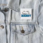 Badge Carré 5 Cm Happy New Daddy Tshirts et cadeaux (En situation)