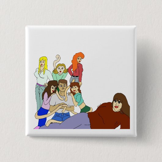 Badge Carré 5 Cm Harem (Devant)