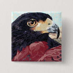 Badge Carré 5 Cm Harris colportent le textile