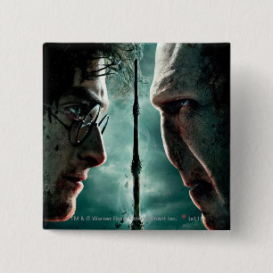 Badge Carré 5 Cm Harry Potter 7 Partie 2 - Harry contre Voldemort