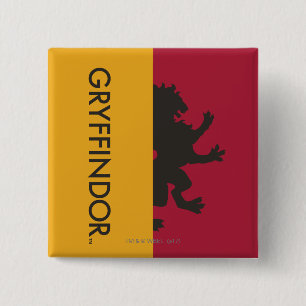 Badge Carré 5 Cm Harry Potter   Gryffindor House Pride Graphic