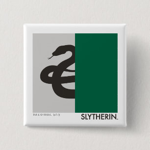 Badge Carré 5 Cm Harry Potter   Slytherin