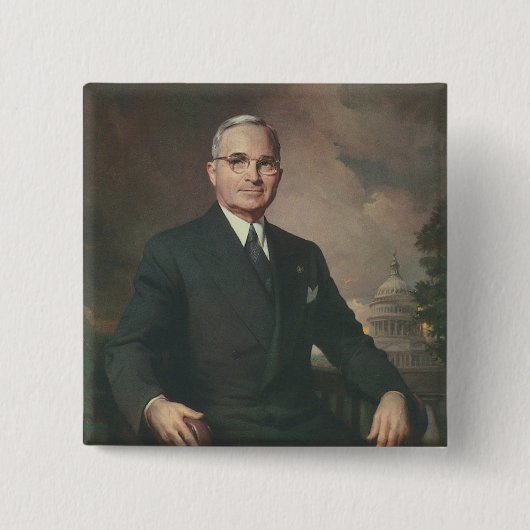 Badge Carré 5 Cm Harry Truman (Devant)