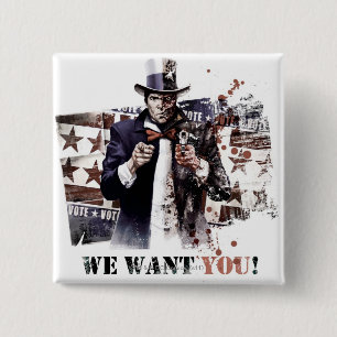 Badge Carré 5 Cm Harvey Dent - Nous Vous Voulons !