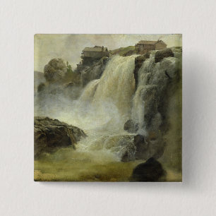 Badge Carré 5 Cm Haugfoss en Norvège, 1827