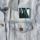 Badge Carré 5 Cm Hauteurs mortelles - Bellatrix & Lucius (En situation)