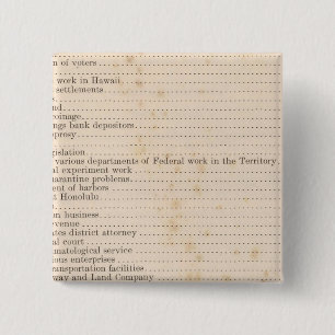 Badge Carré 5 Cm Hawaï 5