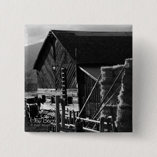 Badge Carré 5 Cm Hay Barn (Devant)
