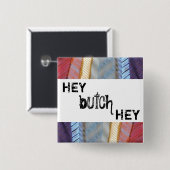 Badge Carré 5 Cm Hé virago hé (Devant & derrière)