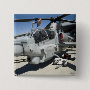 Badge Carré 5 Cm Hélicoptère de combat superbe de cobra d'AH-1Z