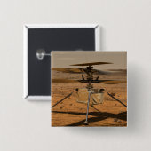 Badge Carré 5 Cm hélicoptère Mars Ingéniity (Devant & derrière)