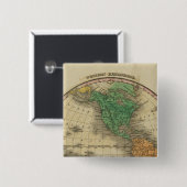 Badge Carré 5 Cm Hémisphère occidental 16 (Devant & derrière)