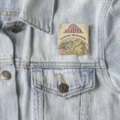 Badge Carré 5 Cm Hémisphère oriental 13 (En situation)