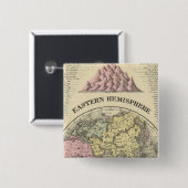 Badge Carré 5 Cm Hémisphère oriental 13 (Devant & derrière)